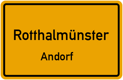 Straßenverzeichnis Rotthalmünster Andorf