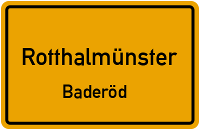 Straßenverzeichnis Rotthalmünster Baderöd