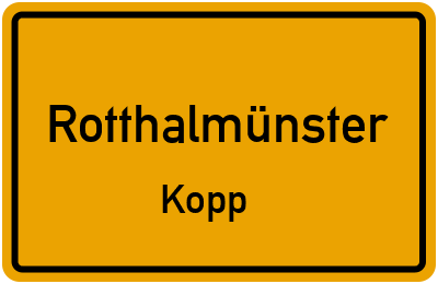 Straßenverzeichnis Rotthalmünster Kopp