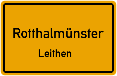 Straßenverzeichnis Rotthalmünster Leithen