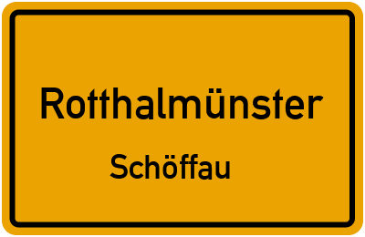 Straßenverzeichnis Rotthalmünster Schöffau