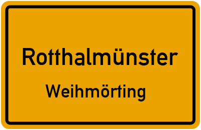 Straßenverzeichnis Rotthalmünster Weihmörting