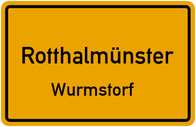 Straßenverzeichnis Rotthalmünster Wurmstorf