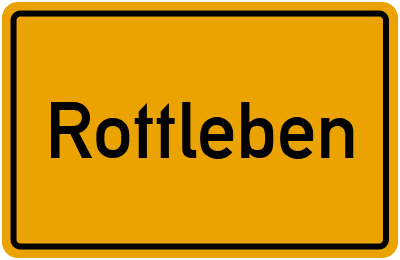 Ortsschild von Gemeinde Rottleben in Thüringen