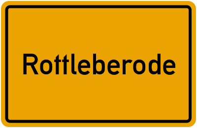 Ortsschild von Gemeinde Rottleberode in Sachsen-Anhalt