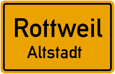 Straßenverzeichnis Rottweil Altstadt