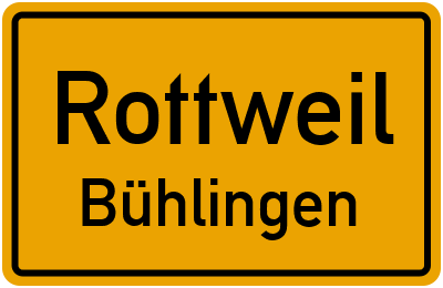 Straßenverzeichnis Rottweil Bühlingen