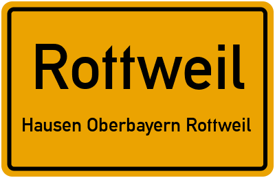 Straßenverzeichnis Rottweil Hausen Oberbayern Rottweil