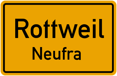Straßenverzeichnis Rottweil Neufra