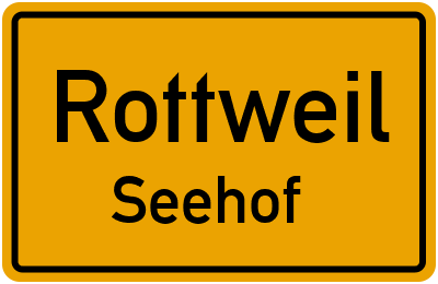 Straßenverzeichnis Rottweil Seehof