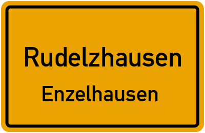 Ortsschild Rudelzhausen Enzelhausen