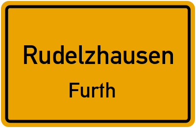 Ortsschild Rudelzhausen Furth