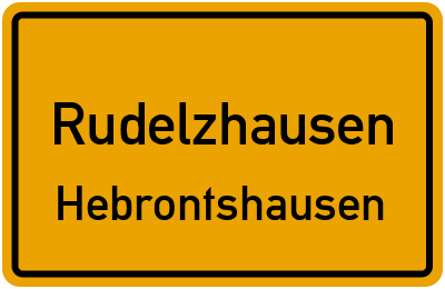 Straßenverzeichnis Rudelzhausen Hebrontshausen