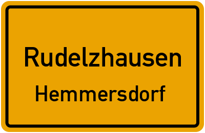 Ortsschild Rudelzhausen Hemmersdorf