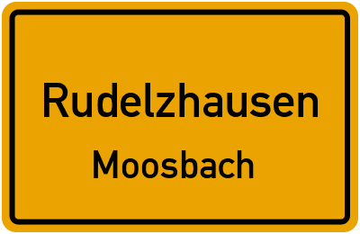 Straßenverzeichnis Rudelzhausen Moosbach