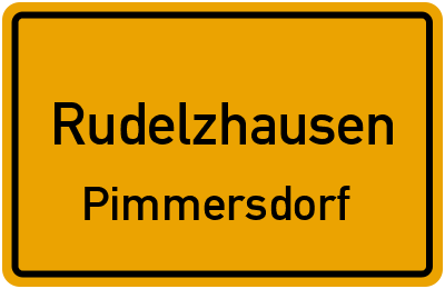 Ortsschild Rudelzhausen Pimmersdorf