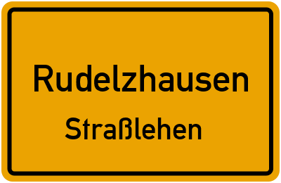 Ortsschild Rudelzhausen Straßlehen