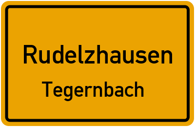 Straßenverzeichnis Rudelzhausen Tegernbach