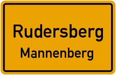 Straßenverzeichnis Rudersberg Mannenberg