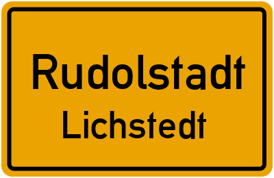 Straßenverzeichnis Rudolstadt Lichstedt