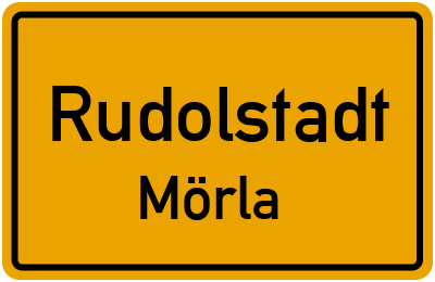 Straßenverzeichnis Rudolstadt Mörla