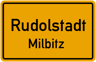 Straßenverzeichnis Rudolstadt Milbitz