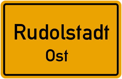 Straßenverzeichnis Rudolstadt Ost