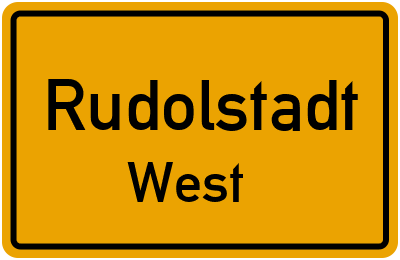 Straßenverzeichnis Rudolstadt West