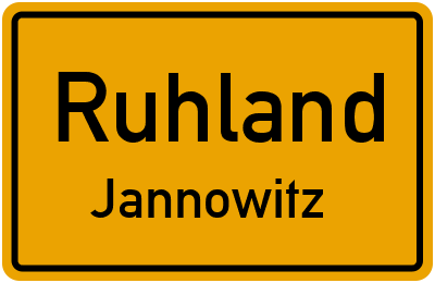 Straßenverzeichnis Ruhland Jannowitz