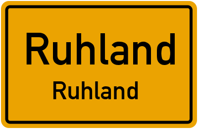 Straßenverzeichnis Ruhland Ruhland
