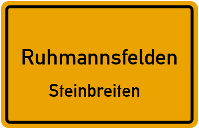 Straßenverzeichnis Ruhmannsfelden Steinbreiten