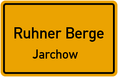 Straßenverzeichnis Ruhner Berge Jarchow