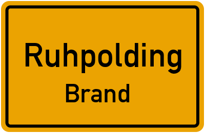 Straßenverzeichnis Ruhpolding Brand