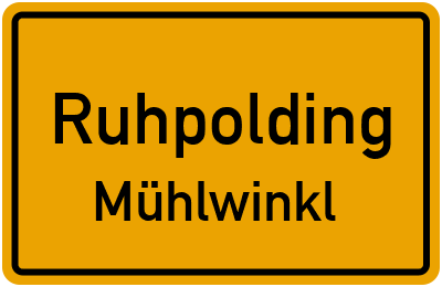 Straßenverzeichnis Ruhpolding Mühlwinkl