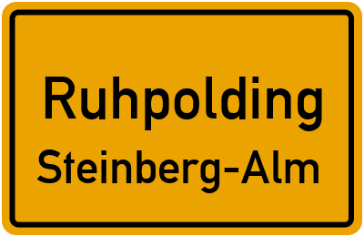 Straßenverzeichnis Ruhpolding Steinberg-Alm