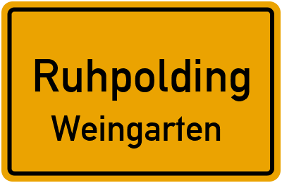 Straßenverzeichnis Ruhpolding Weingarten