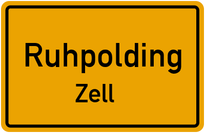 Straßenverzeichnis Ruhpolding Zell