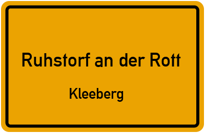 Straßenverzeichnis Ruhstorf an der Rott Kleeberg