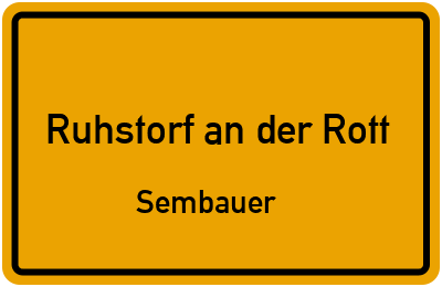 Straßenverzeichnis Ruhstorf an der Rott Sembauer