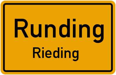 Straßenverzeichnis Runding Rieding