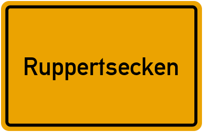 Ortsschild von Gemeinde Ruppertsecken in Rheinland-Pfalz
