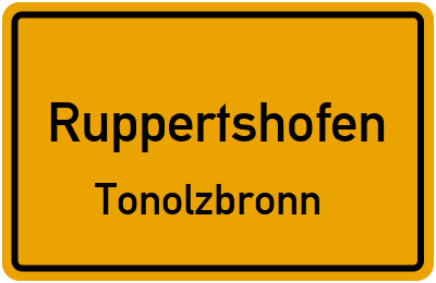 Straßenverzeichnis Ruppertshofen Tonolzbronn