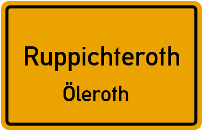 Straßenverzeichnis Ruppichteroth Öleroth