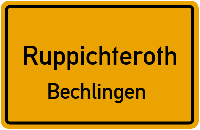 Straßenverzeichnis Ruppichteroth Bechlingen