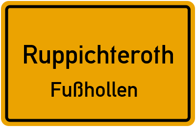 Straßenverzeichnis Ruppichteroth Fußhollen