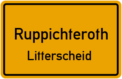 Straßenverzeichnis Ruppichteroth Litterscheid