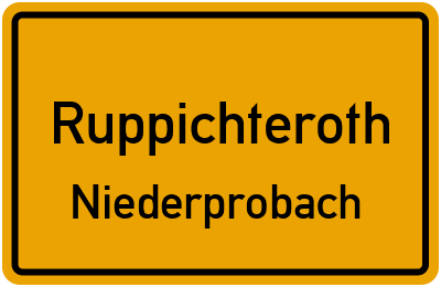 Straßenverzeichnis Ruppichteroth Niederprobach
