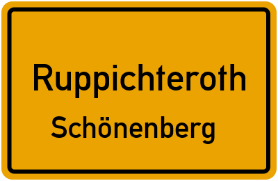 Ortsschild Ruppichteroth Schönenberg