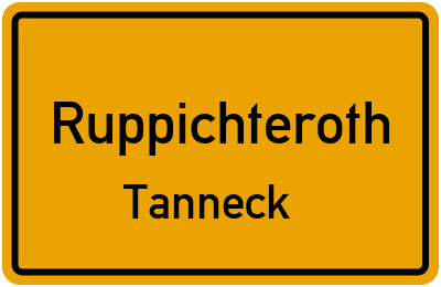 Straßenverzeichnis Ruppichteroth Tanneck