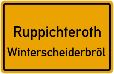 Straßenverzeichnis Ruppichteroth Winterscheiderbröl